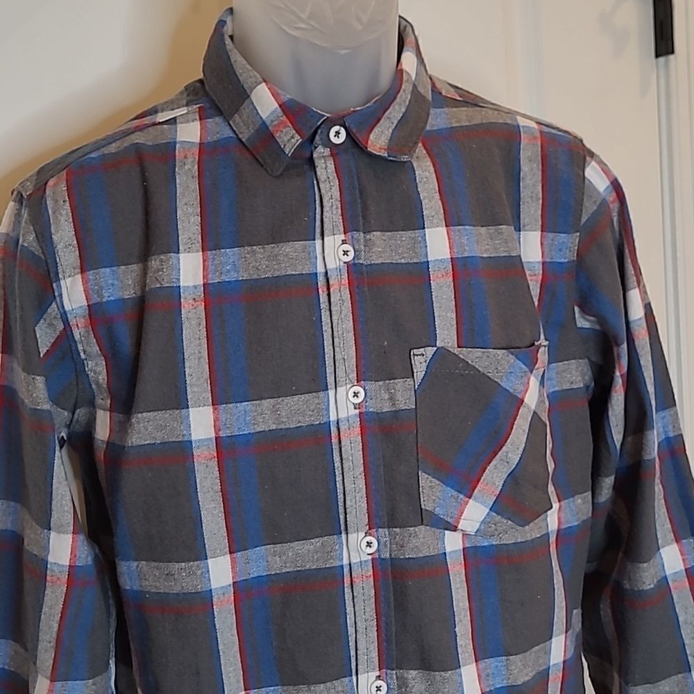 Burnside Plaid Button Down Shirt - Picture 2 of 11